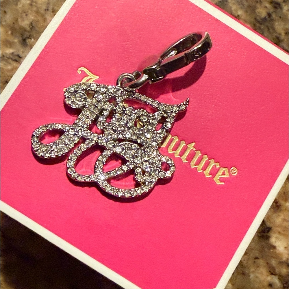 Juicy Couture pave Crystal Juicy Script charm